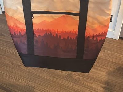 Ozark Trail Sunset Landscape Soft-Sided Cooler Bag with Zippered Pocket