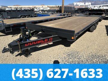 8.5x24 Double A Pro Series HB Deckover Equipment Trailer - 15.4K GVWR - Max Ramps