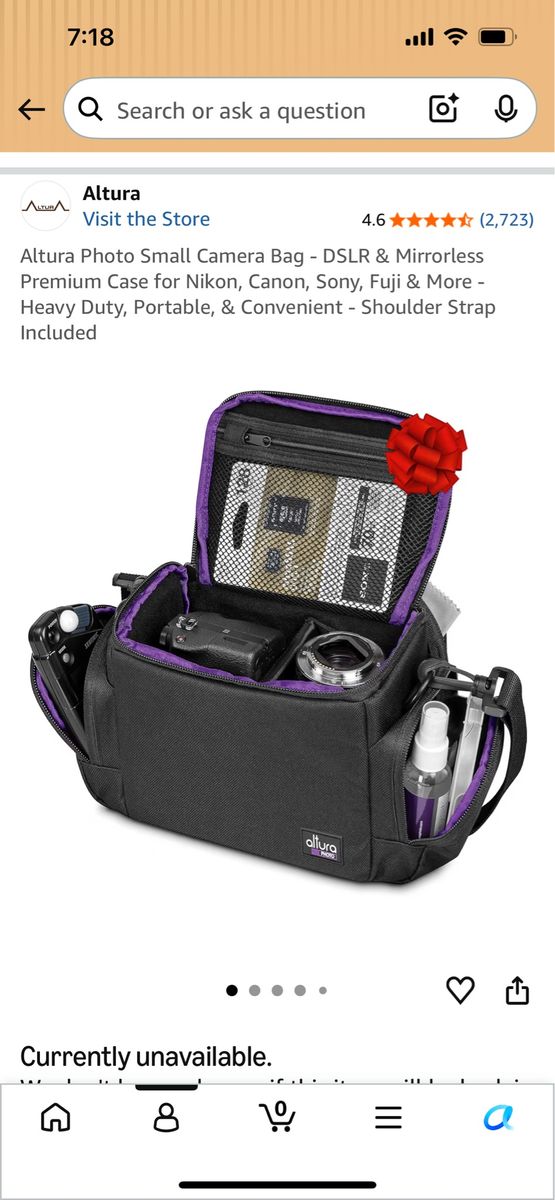 Altura Photo Small Camera Bag - DSLR & Mirrorless Premium Case, Heavy Duty with Shoulder Strap