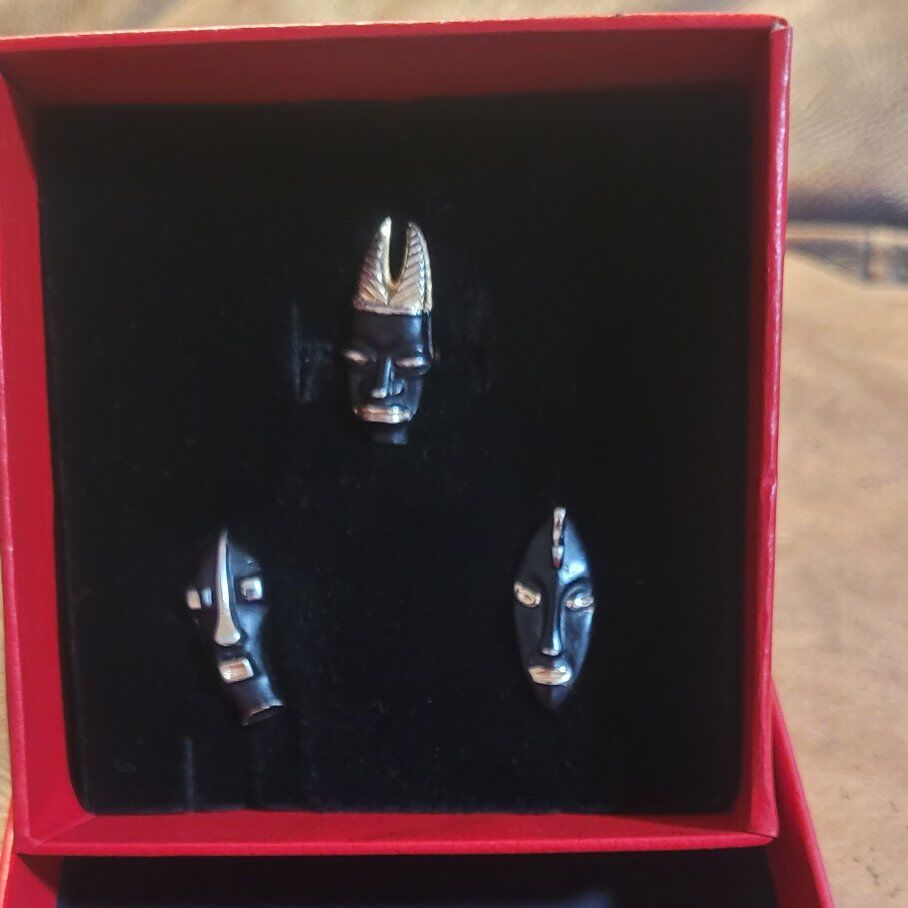 Tribal pin Tie tacks set