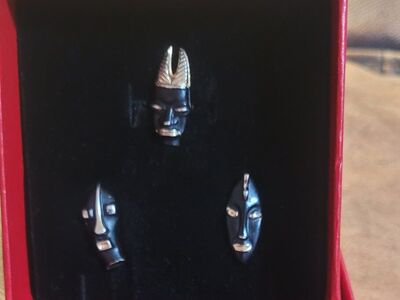 Tribal pin Tie tacks set