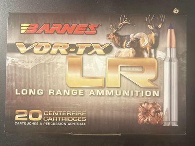 Barnes VOR-TX LR 30-06 Springfield 175 GR LRX BT Rifle Ammunition - 20 Cartridges
