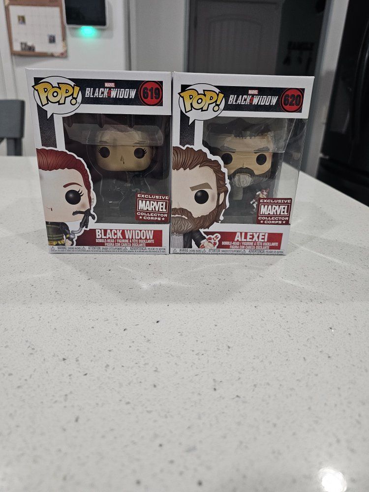 Marvel Black Widow movie funko pops