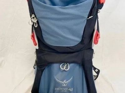 Osprey Poco AG Plus Child Carrier Backpack with Sunshade and Raincover - Great Condition