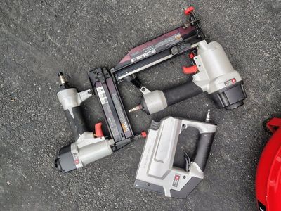 Porter-Cable 16-gauge finish nailer, 18-gauge brad nailer & pneumatic stapler