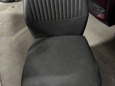 4 grey gray Faux Leather Vinyl Dining or Side Chairs, light weight only a few months old. light use