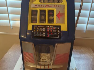 Antique slot machine.