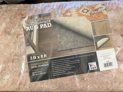 New. Mohawk Home Premium Dual-Surface Rug Pad - 2ft x 8ft - Non-Slip, Cushioning & Floor Protection
