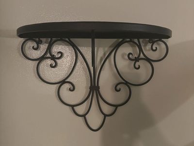 Decorative Wrought Iron Wall Shelf