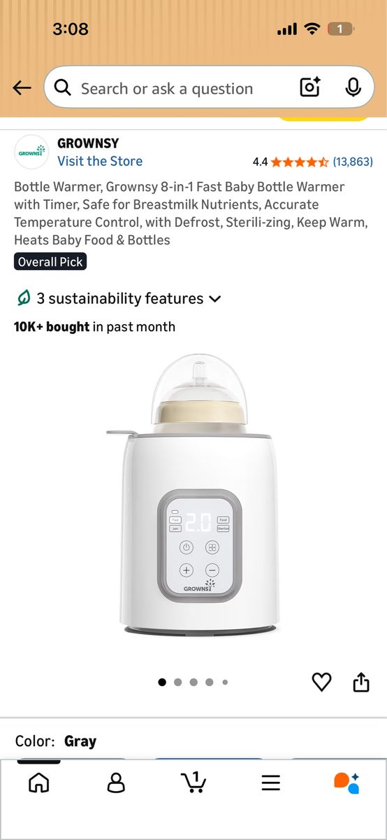 Grownsy Bottle Warmer