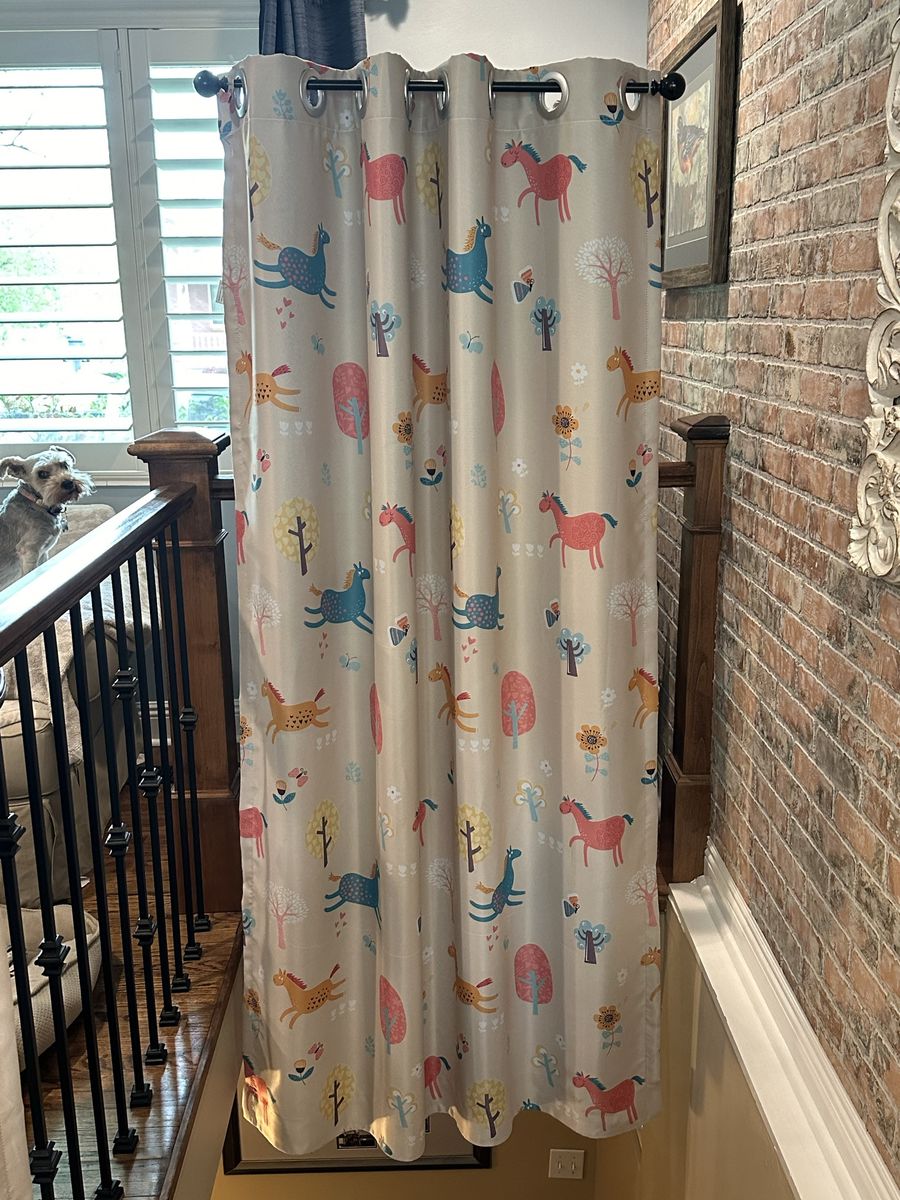 Colorful children’s blackout curtains