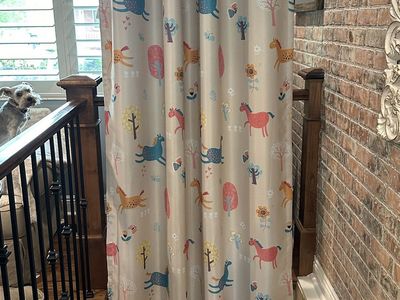 Colorful children’s blackout curtains