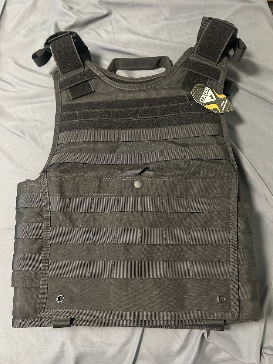 Condor Outdoor EXO Plate Carrier GEN II - L/XL Black Tactical Vest