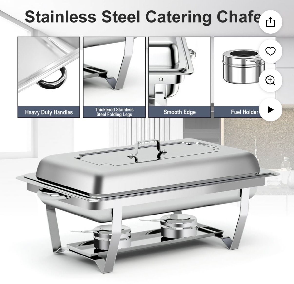 Folding Chafing Dishes For Buffet Set
