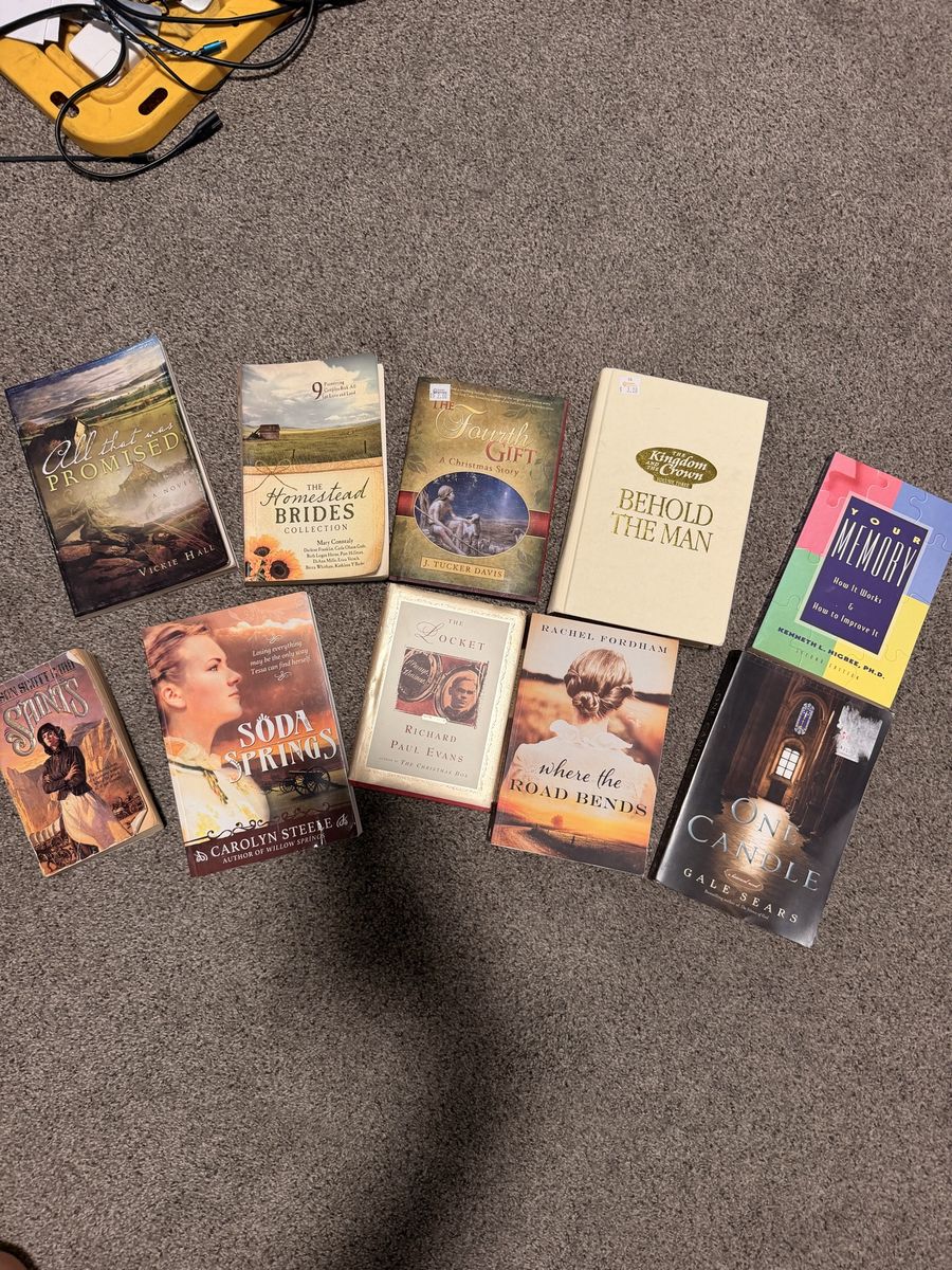 Lot of 9 Mixed Genre Books