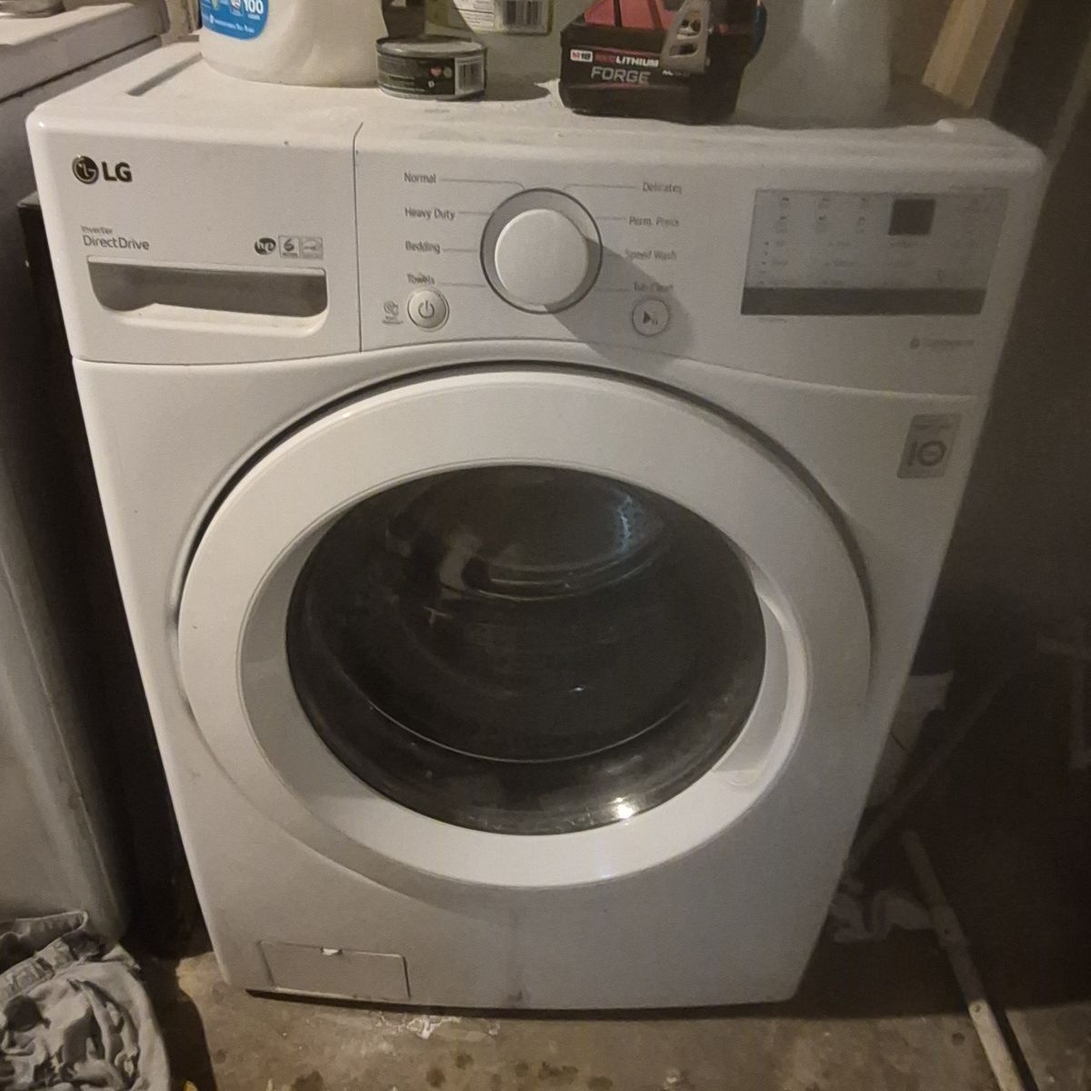LG 4.5 Cu. Ft. White Front Load Washer & 7.4 Cu. Ft. Vented Electric Dryer Set w/ Sensor Dry