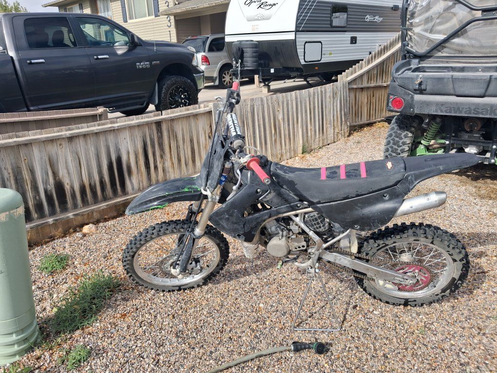 2005 Kx100, Lots of Add-Ons, Low hours, Read Description Title In Hand.