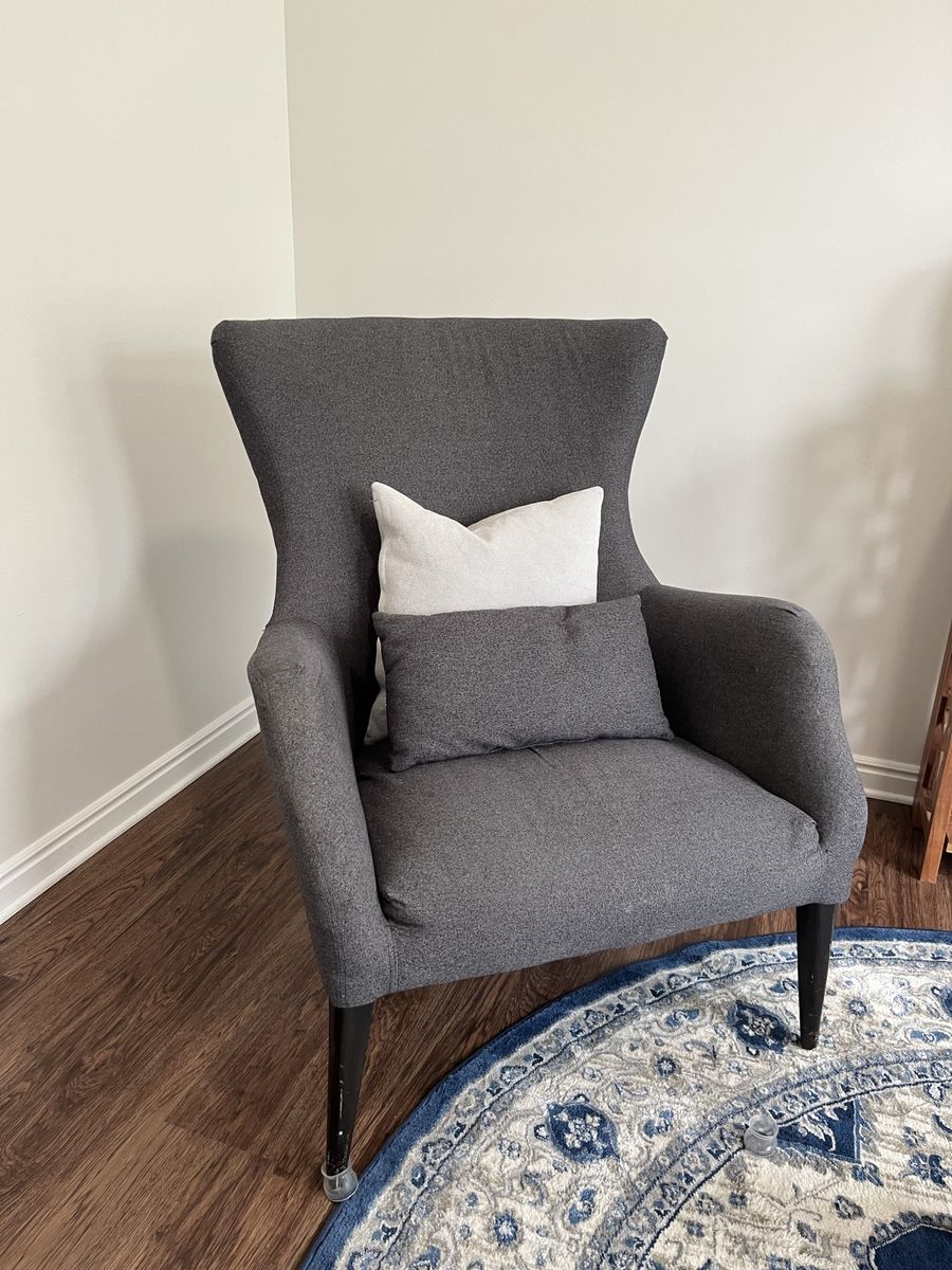 Grey Highback Armchair