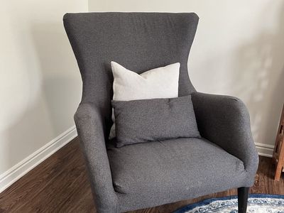 Grey Highback Armchair