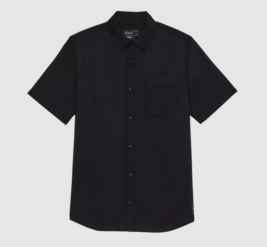 Fox Racing Level Up Medium Woven Shirt, Black (32861-001-M-L-BIN10)