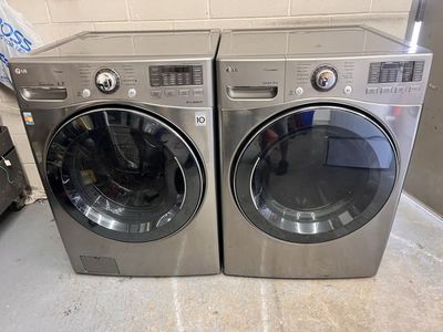 LG stainless washer and dryer set