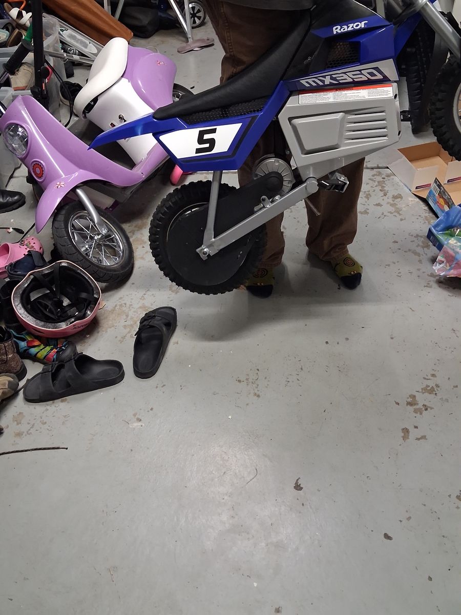 Razor electric dirtbike for kids BIGGER OR BETTER