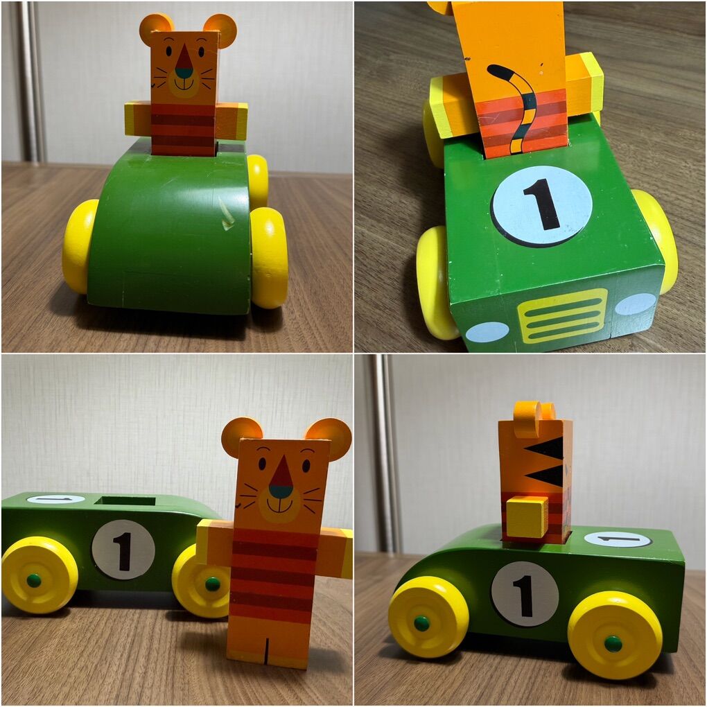 Zoobic Friends Car and Tiger block Set