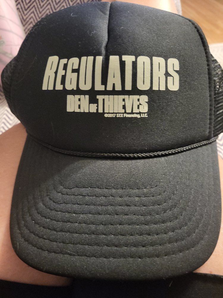 Nissin Cap Regulators Den of Thieves Black Trucker Hat Movie Promo