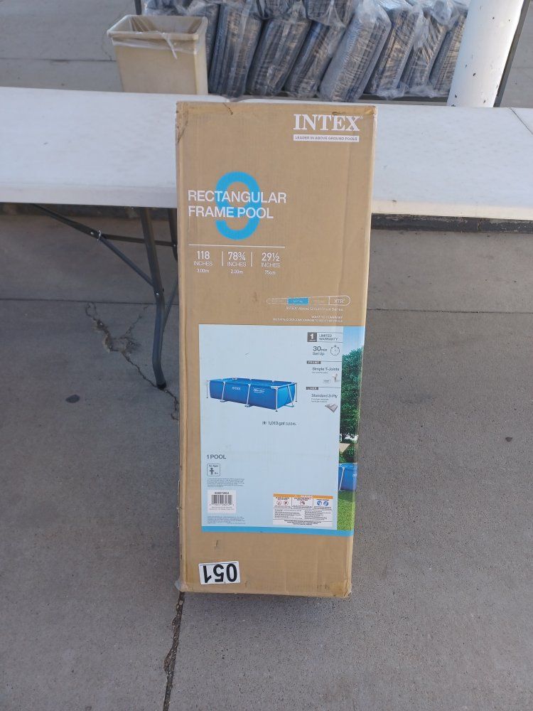 Intex swimming pool