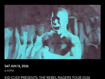 2 Tickets to Kid Cudi: The Rebel Ragers Tour 2026 (GA Lawn Seats)