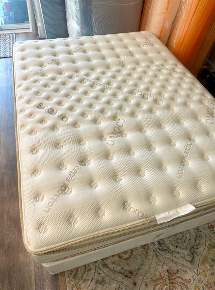 Saatva Luxury Firm Queen Mattress, 14.5”- Like New- Adjustable Base Available