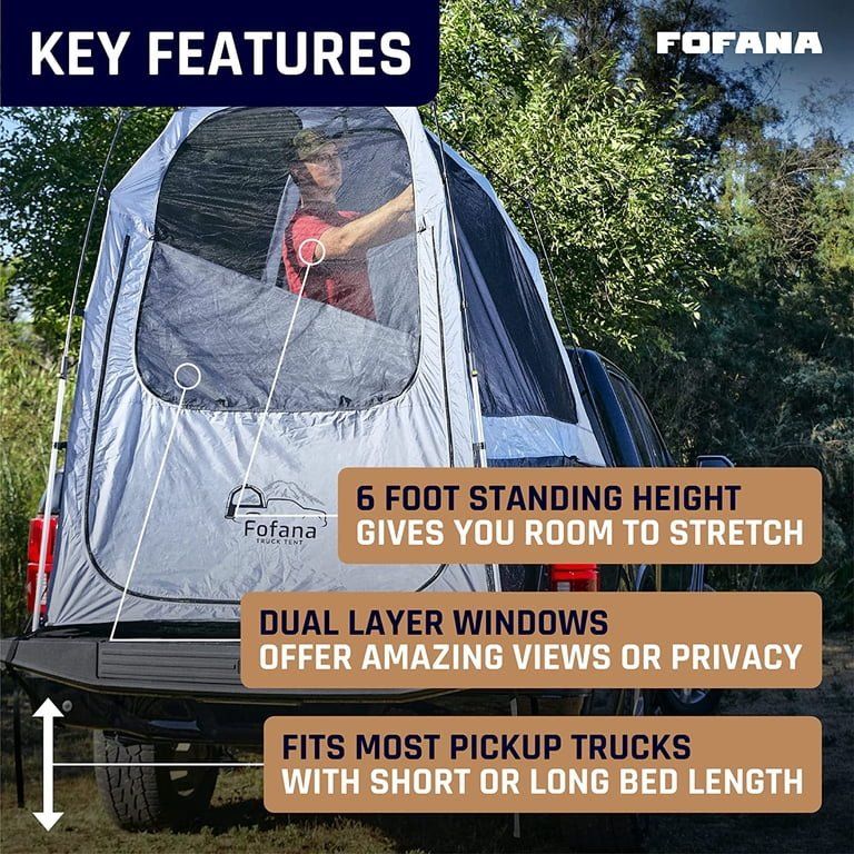 Tacoma Truck Bed Popup Tent fits all mid-size truck beds great for camping