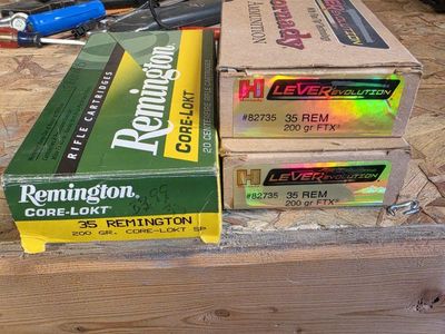 Remington Core-Lokt & Hornady Leverevolution .35 REM 200gr Rifle Cartridges - 3 Boxes