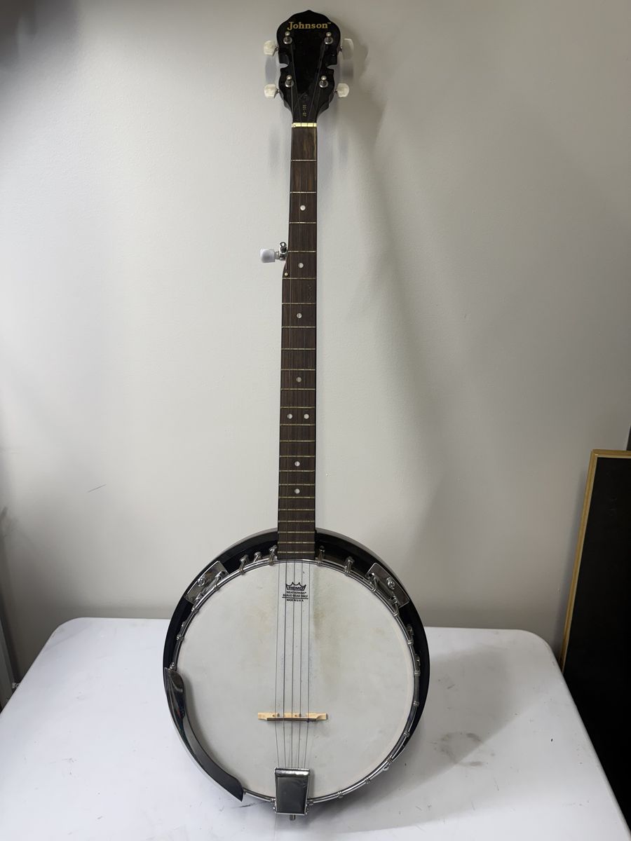 Johnson 5 String Banjo - Minor Damage On Resonator