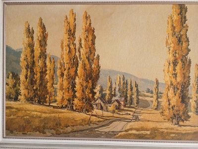 vintage large utah art painting signed listed 195.00