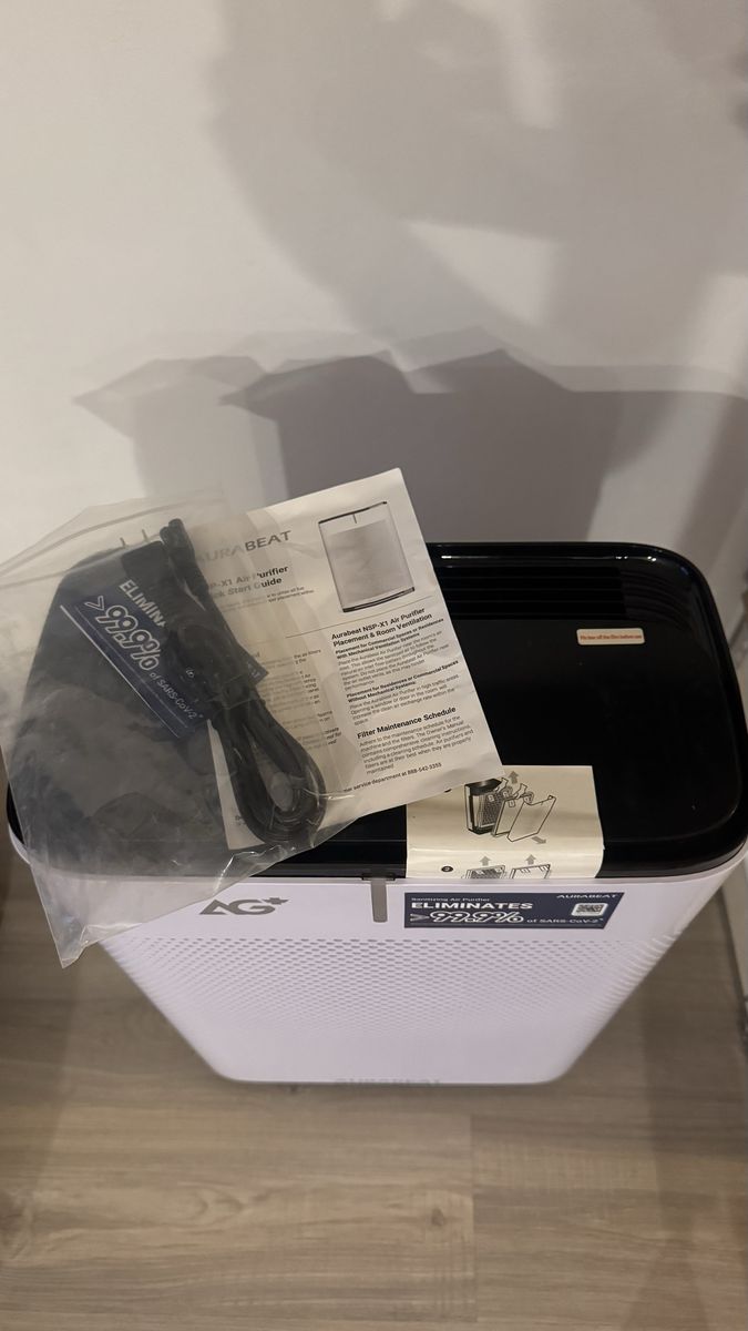 Aurabeat AG+, Air Purifier Model: NSP-1X Quick Start Guide ( brand new)