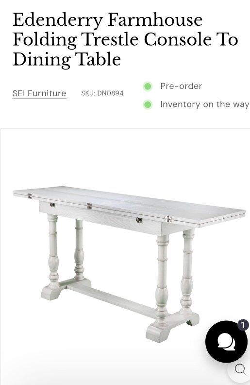 New Farmhouse Trestle Table