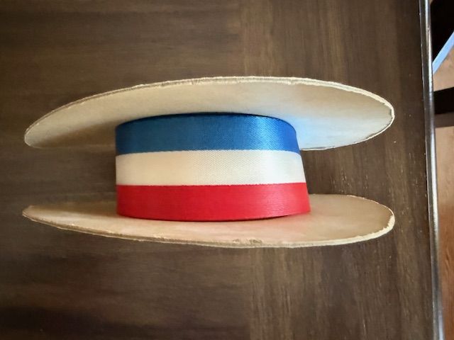 Vintage Patriotic Red, White & Blue Striped Ribbon