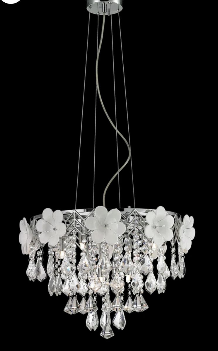 $900 Glass Geometric Chandelier Beautiful!
