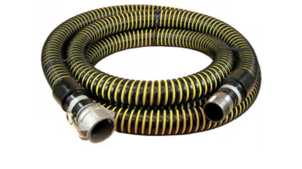 Abbott 3 in. x 20 ft. Crushproof Suction Hose MNPSM x Female Quick Connect