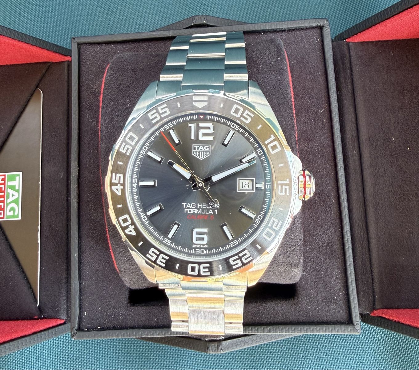 Tag Heuer Formula 1 Watch Automatic Date 43mm - WAZ2011 Complete Set