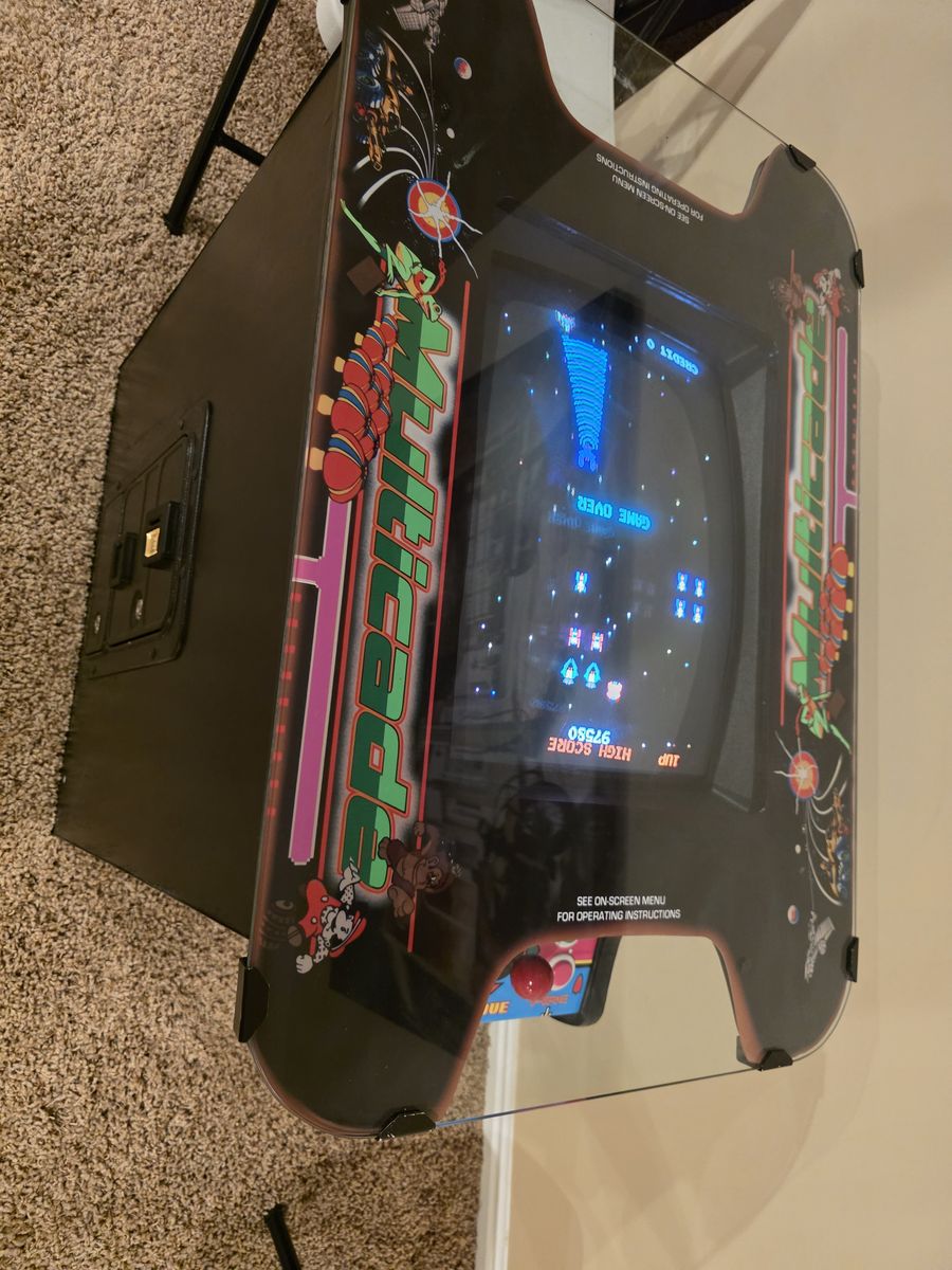60-IN-1 MULTICADE COCKTAIL STYLE ARCADE GAME (FULLY RESTORED - BRAND NEW!!)