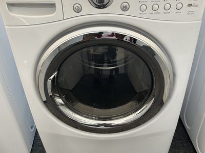 LG electric dryer with steam refresh option