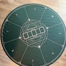 Texas Hold'em Round Poker Mat - 53in