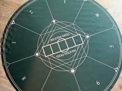 Texas Hold'em Round Poker Mat - 53in