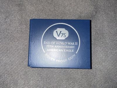 2020 V75 End of WWII 75th Anniversary American Eagle Silver Proof Coin - US Mint