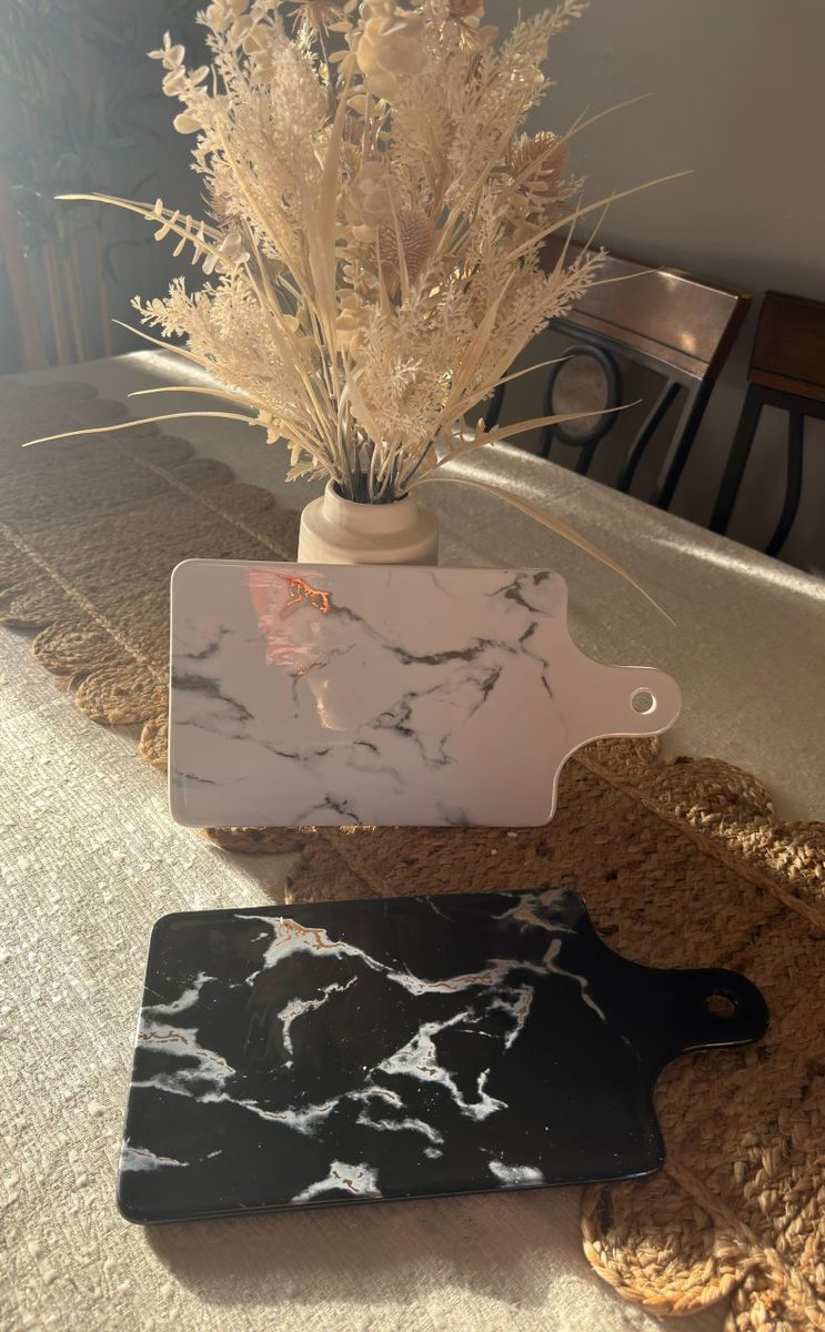 Ceramic Plate with Marble finish