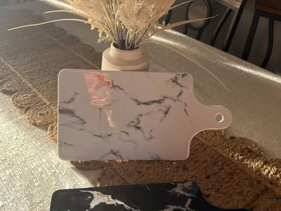 Ceramic Plate with Marble finish