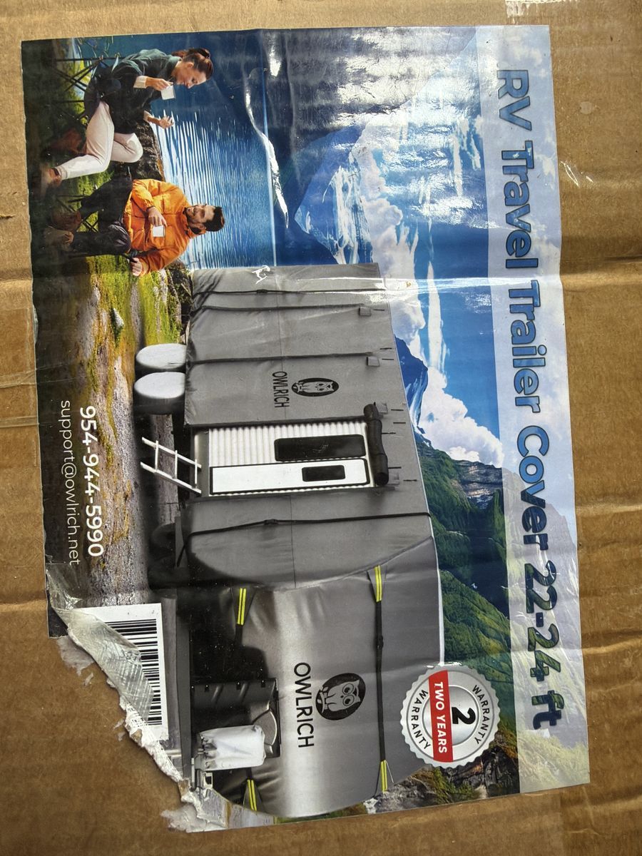 RV cover travel trailer cover 22 to 24 foot long WATERPROOF MATERIAL