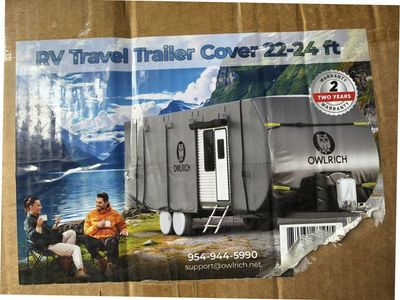 RV cover travel trailer cover 22 to 24 foot long WATERPROOF MATERIAL